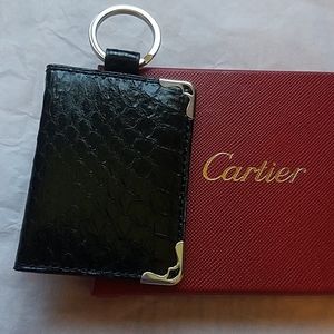 Cartier snake leather keychain. NWOT